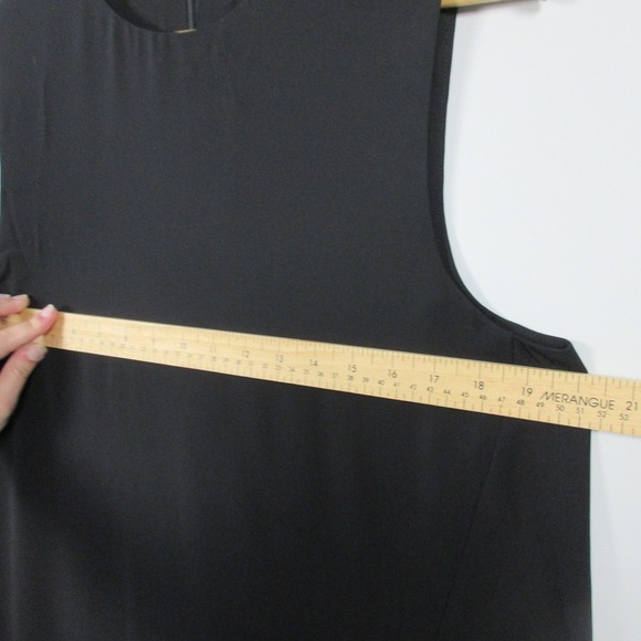 Artizia Babaton Hopkins Blouse L Black Tank Top Asymmetrical Hem Casual 204 - Picture 7 of 10